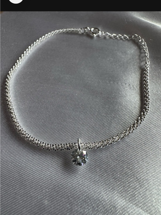 Moissanite Jewelry - Moissanite 1/2 carat Teardrop Sterling Silver Twisted Rock bracelet NEW